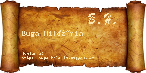 Buga Hilária névjegykártya
